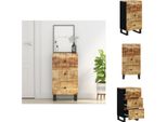 Vidaxl Credenza Con 3 Cassetti 40X33,5X75 Cm In Legno Massiccio Di Mango - Credenze