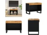 Vidaxl Mobile Tv 60X33X43,5 Cm In Legno Massiccio Di Mango - Mobile Tv - Mobili Tv - Mobili Tv - Porta Tv