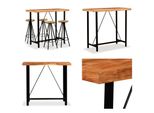 Vidaxl Set Da Bar 5 Pezzi In Legno Massiccio Di Acacia E Legno Di Recupero - Set Da Bar - Set Da Bar - Tavolo E Sgabelli Da Bar - Tavoli Da Bar