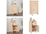 Vidaxl Credenza 40X35X80 Cm In Legno Di Pino Massiccio - Credenza - Credenza - Armadio - Armadio Portaoggetti