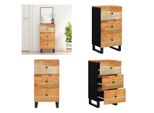 Vidaxl Credenza Con 3 Cassetti 40X33,5X75 Cm In Legno Massiccio Di Acacia - Credenza - Madia - Armadio - Mobile Laterale
