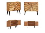 Vidaxl Credenza In Legno Massiccio Di Mango 85X30X75 Cm - Credenza - Credenze - Armadio Laterale - Armadi Laterali