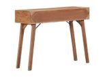 The Living Store Consolle 100X35X76 Cm In Legno Massello Di Mango