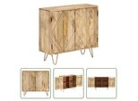The Living Store Credenza 80X30X75 Cm Massivholz Mango