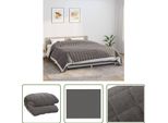 The Living Store Coperta Pesata Grigia 220X260 Cm 15 Kg Tessuto