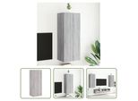 The Living Store Parete Tv Grey Sonoma 40,5X30X102 Cm Materiale A Base Di Legno