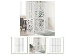The Living Store Divisorio 4 Pezzi In Legno Massiccio Bianco Paulownia
