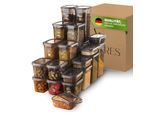 Contenitori Ermetici Con Coperchio Viwares | Set Di 25 Contenitori | Senza Bpa | Per Conservare Cereali, Farina E Zucchero | Pratici Contenitori Da Cucina Per Tutti Gli Alimenti