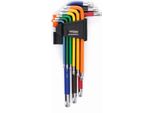 Set Di 9 Chiavi Torx A Esagono Colorate KD11930