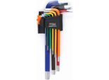 Kraft&Dele KD11931 Set Di Chiavi A Esagono Colorate Hex 9 Pz
