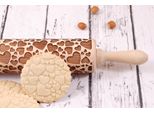 Mattarello In Legno Moodforwood, Inciso, 43 Cm Con Manici, Perfetto Per La Cottura - Motivo A Cuore