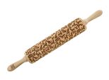 Moodforwood Mattarello In Legno, Inciso, 43 Cm Con Manici, Perfetto Per La Cottura Al Forno - Motivo Del Cane