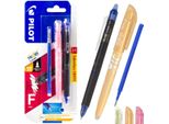 Pilot Frixion Point Clicker Synergy 0,5 Blu Biro + Ricarica Blu X1 + Evidenziatore Frixion PIBLRT-FRP5-LX1+S1+SW