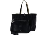 U.S. Polo Assn. Borsa Shopper Borsa A Tracolla Axtell Reversible Shopping Bag Black + Warm Taupe Crocco Nero Cachi