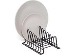 Portapiatti, Scolapiatti - Organizzatore Per Armadietti Da Cucina - 1 Pezzo - Nero - Piccolo
