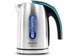 Cecotec Thermosense 220 Bollitore In Acciaio, 1,2L, 1630W, Senza Bpa, Acciaio Inossidabile, Base A 360°, Filtro Anticalcare, Spegnimento Automatico, Manico Cool-Touch