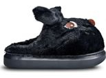 Pantofole Foderate Da Donna Pantofole Isolate Con Motivo A Cane Pravelle Nero Taglia 38/39