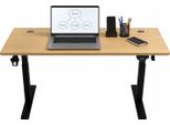 Ekspand | Scrivania Elettrica Regolabile In Altezza - 120 Cm - Regolabile In Altezza 72-118 Cm - Legno - Con Led