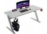 Ekspand | Tavolo Da Gioco - Bianco - 140X60X75 Cm - Illuminazione Rgb - Portabicchieri