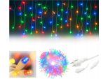 Ghiacciolo A Tenda A Led - 54 M - 1000 Luci - Multicolore - Illuminazione Esterna