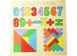 Puzzle Educativo In Legno Numeri Tangram Tetris Puzzle