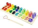 Puzzle In Legno Per Imparare I Numeri, Gioco Di Pesca