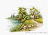 Luca-S Set Per Punto Croce "Lungo Il Lago"", Schema Contato, 20X14Cm"