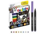 Penne Metallizzate 8 Colori Carioca