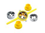 Set Di 6 Pezzi Per La Filettatura Del Pvc - Utensile Manuale Per Tubi In Plastica - Con Filiera E Impugnatura Da 1/2", 3/4"", 1"" - Riutilizzabile"