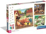 Puzzle Cle 3X48 Superkolor Farm Moments 25791