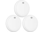 Aroha Safety Pro Rilevatore Di Fumo E Monossido Di Carbonio - Batteria Da 10 Anni - Allarme Antincendio & Monossido Di Carbonio Sleep Line - 3 Pezzi