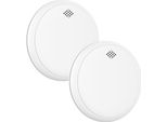 Aroha Safety Pro Rilevatore Di Fumo E Monossido Di Carbonio - Batteria Da 10 Anni - Allarme Antincendio & Monossido Di Carbonio Sleep Line - 2 Pezzi
