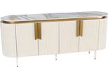 Elegante Credenza In Legno Beige Dal Design Moderno