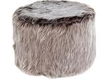 Sgabello Beige In Legno/Tessuto Dal Design Moderno