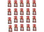 Inf Sacchetti Di Natale Per Dolci, Design Babbo Natale, 15X23Cm, Set Da 50