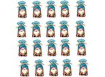 Inf Sacchetti Natalizi Per Dolci, Design Babbo Natale Renna, 12X17Cm, Set Da 50