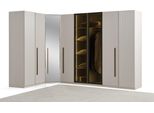 Armadio Angolare In Legno Beige Elegante Moderno