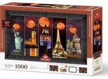 Art Puzzle Puzzle Con Cornice E Colla 3In1 Blood Moon 1000 Pezzi