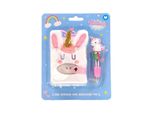Mini Taccuino In Peluche E Biro A 4 Colori Magic Unicorn Puckator Foderato