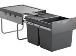 Cestino Hailo 3641522 Tandem Salvaspazio 2X 18 Litri Grigio Scuro