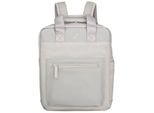 Cityrucksack HARBOUR 2ND Hamburg L, Damen, Gr. B/H/T: 25cm x 31cm x 10cm, grau (light taupe), Canvas, Baumwolle, Polyurethane, Rucksäcke Cityrucksack, Tagesrucksack Arbeitsrucksack Freizeitrucksack