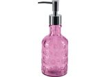 Dispenser Per Sapone Spirella "Carlita"" Dispenser Per Sapone Liquido In Vetro 300Ml Rosa"