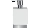 Distributore Di Sapone Spirella "Roma"" Distributore Di Sapone Liquido In Porcellana 300Ml Bianco/Argento"
