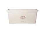 Fioriera Rettangolare Natural - 66L - 80 Cm - Plastica - Bianco