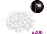 Vidaxl Luci Di Fata 20 M 200 Led Bianco Freddo 8 Funzioni