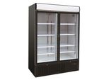 Congelatore Combisteel 2 Porte In Vetro - 1079 L, Nero, Led