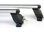 Menabo Tema | Portapacchi Citroen - C4 Dal 2020 - Alluminio - Lunghezza 130 Cm - Carico Massimo 50 Kg - Confezione Da 2 Pz