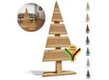 Be4Nature Albero Di Natale In Legno Altezza 60 Cm Piede Larghezza 27 Cm Albero Di Natale Alternativo Decorazione Natalizia Abeti In Legno Piccola Natura