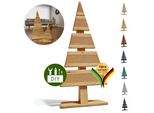 Be4Nature Albero Di Natale In Legno Altezza 60 Cm Piede Larghezza 27 Cm Albero Di Natale Alternativo Decorazione Natalizia Abeti In Legno Piccoli Dyi Natura
