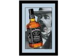 Jack Daniels Jack 4 - Specchio Stampato 20X30 Cm Con Cornice In Plastica
